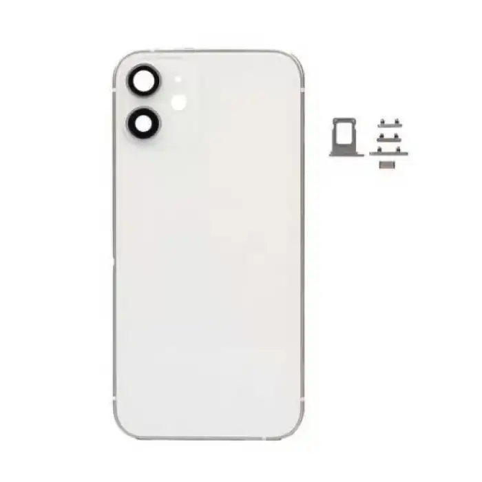 Apple Uyumlu iPhone 12 Mini Kasa Kapak Beyaz Boş