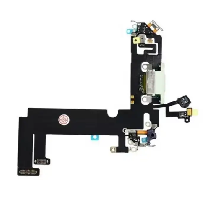 Apple Uyumlu iPhone 12 Mini Şarj Soketli Mikrofon Filmi Flex Yeşil