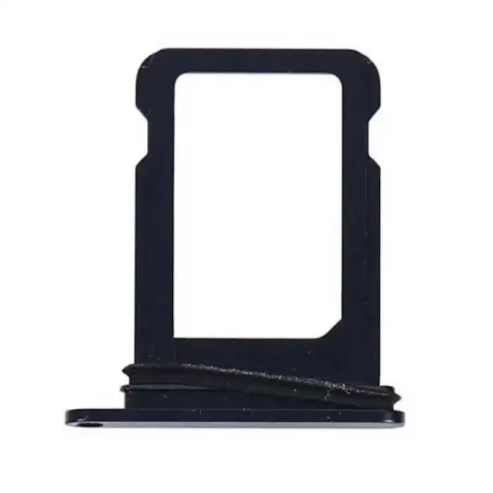 Apple Uyumlu iPhone 12 Mini Sim Kart Tepsisi Siyah Çift Simli