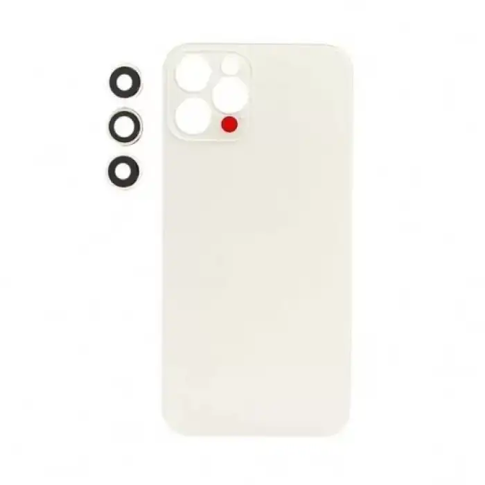 Apple Uyumlu iPhone 12 Pro Arka Kapak Kamera Lensli Beyaz