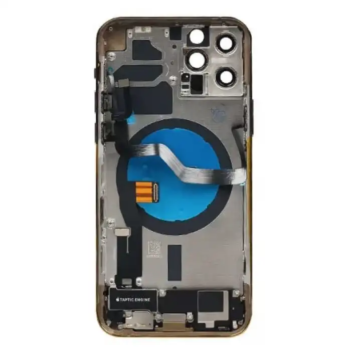 Apple Uyumlu iPhone 12 Pro Kasa Kapak Gold Dolu