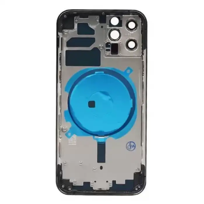 Apple Uyumlu iPhone 12 Pro Kasa Kapak Siyah Boş