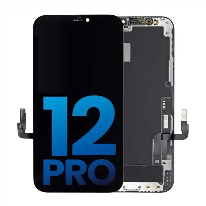 Apple Uyumlu iPhone 12 Pro Lcd Ekran Dokunmatik Siyah OLED Gx
