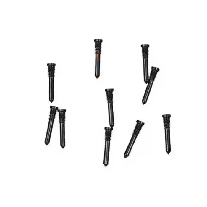 Apple Uyumlu iPhone 12 Pro Max Alt Vida Siyah 10 Adet