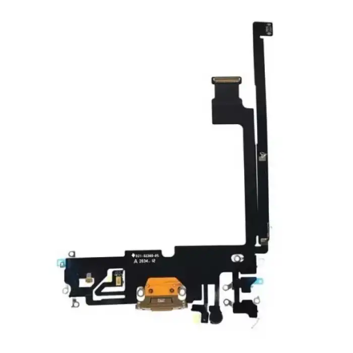 Apple Uyumlu iPhone 12 Pro Max Şarj Soketli Mikrofon Filmi Flex Gold