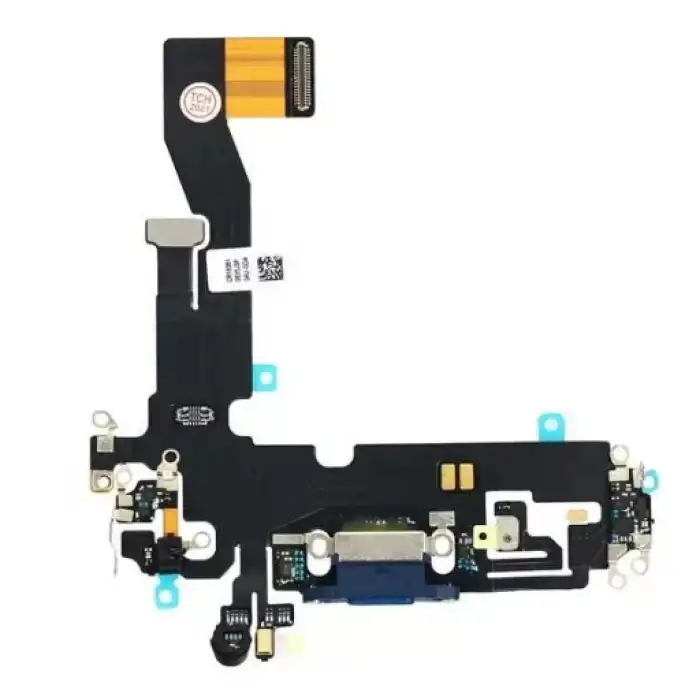 Apple Uyumlu iPhone 12 Şarj Soketli Mikrofon Filmi Flex Mavi