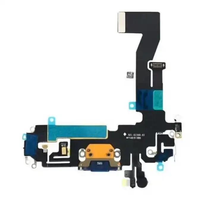 Apple Uyumlu iPhone 12 Şarj Soketli Mikrofon Filmi Flex Mavi