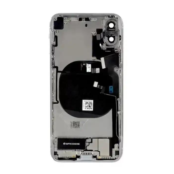Apple Uyumlu iPhone Xs Max Kasa Kapak Beyaz Dolu