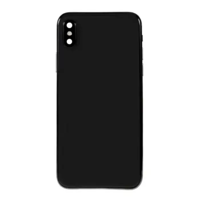 Apple Uyumlu iPhone Xs Max Kasa Kapak Siyah Dolu