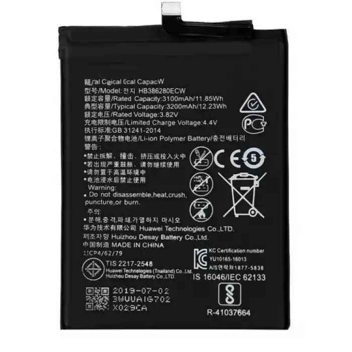 Huawei Honor Uyumlu 9 Batarya Hb386280Ecw
