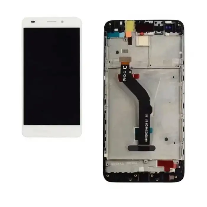 Huawei Uyumlu Gt3 Lcd Ekran Dokunmatik Beyaz Çıtalı