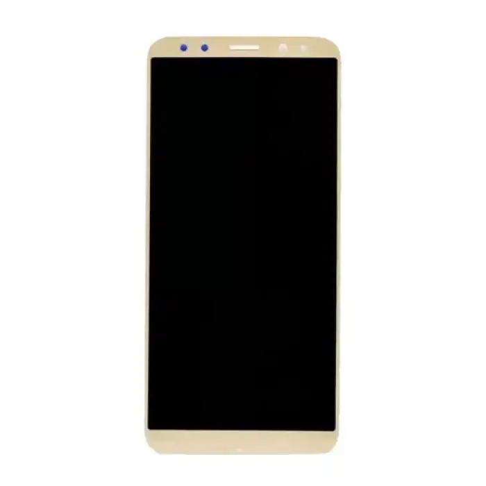 Huawei Uyumlu Mate 10 Lite Lcd Ekran Dokunmatik Gold Çıtalı