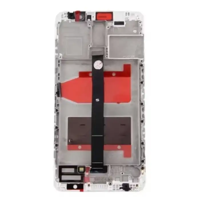 Huawei Uyumlu Mate 9 Lcd Ekran Dokunmatik Beyaz Çıtalı