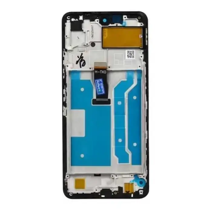 Huawei Uyumlu P Smart 2021 Lcd Ekran Dokunmatik Siyah Çıtalı