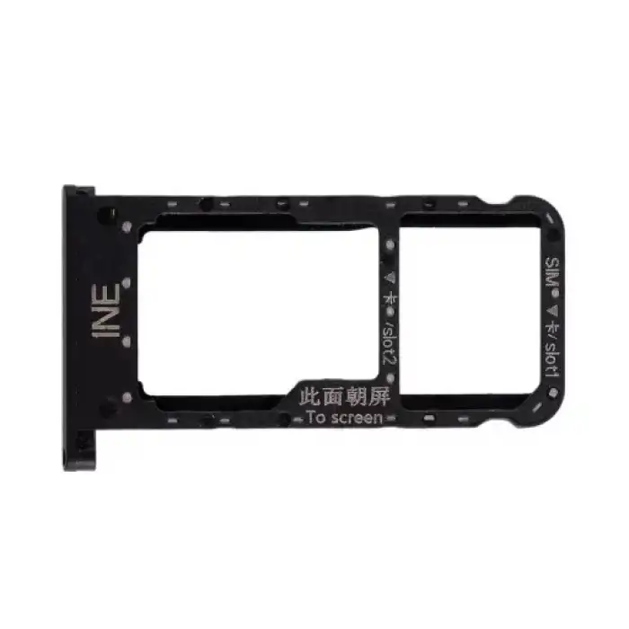 Huawei Uyumlu P Smart Plus 2019 Sim Kart Tepsisi Siyah