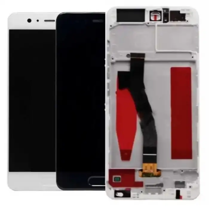 Huawei Uyumlu P10 Lcd Ekran Dokunmatik Beyaz Çıtalı