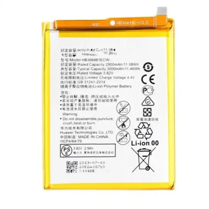 Huawei Uyumlu P20 Lite Batarya Hb366481Ecw