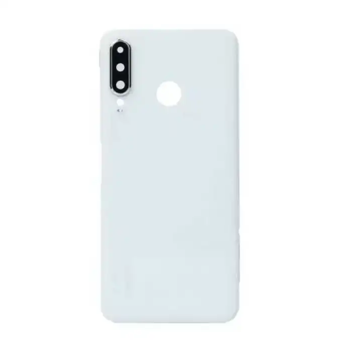 Huawei Uyumlu P30 Lite Arka Kapak Kamera Lensli Beyaz 24Mp