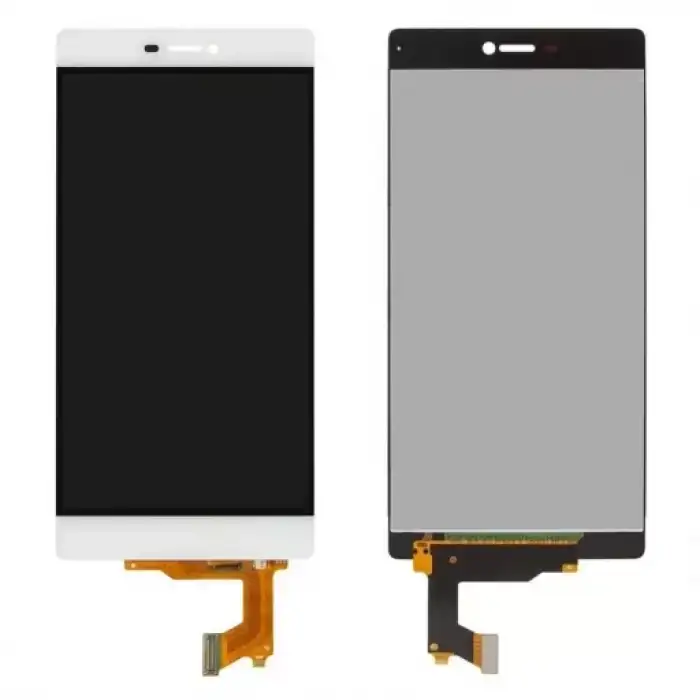 Huawei Uyumlu P8 Lcd Ekran Dokunmatik Beyaz Çıtasız