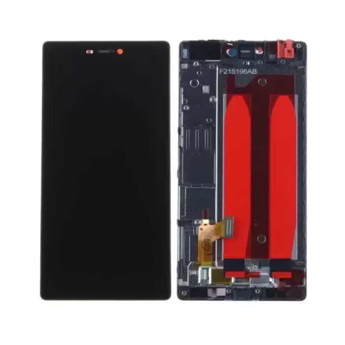 Huawei Uyumlu P8 Lcd Ekran Dokunmatik Siyah Çıtalı