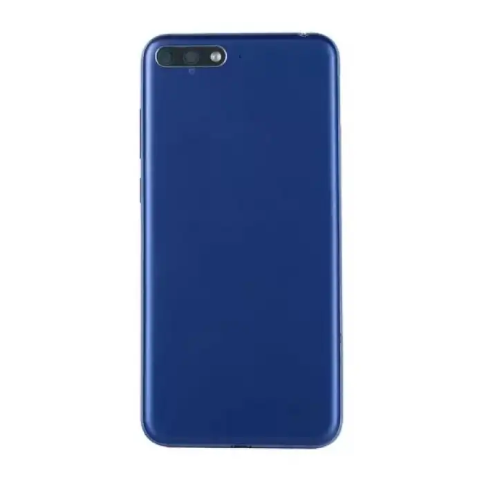 Huawei Uyumlu Y6 2018 Kasa Kapak Mavi Çıtasız