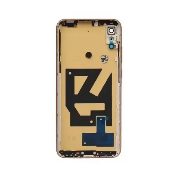 Huawei Uyumlu Y6 2019 Kasa Kapak Gold Home Tuş Yeri Kapalı