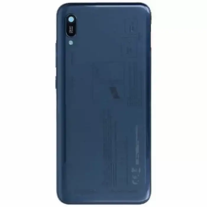 Huawei Uyumlu Y6 2019 Kasa Kapak Mavi Home Tuş Yeri Açık