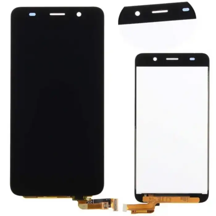 Huawei Uyumlu Y6 Lcd Ekran Dokunmatik Siyah Çıtasız