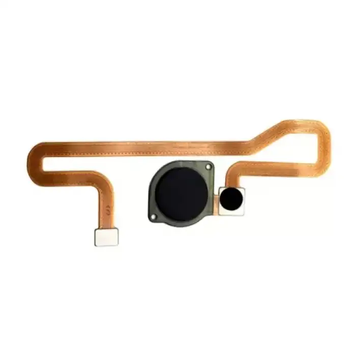 Huawei Uyumlu Y6 Prime 2018 Home Parmak Okuyucu Filmi Flex Siyah