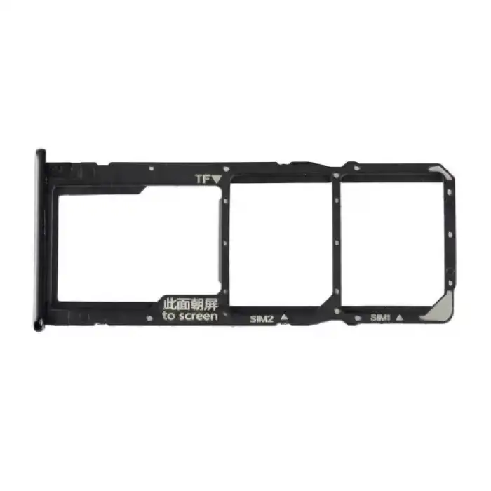 Huawei Uyumlu Y6 Prime 2018 Sim Kart Tepsisi Siyah