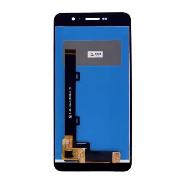 Huawei Uyumlu Y6 Pro Lcd Ekran Dokunmatik Gold Çıtasız