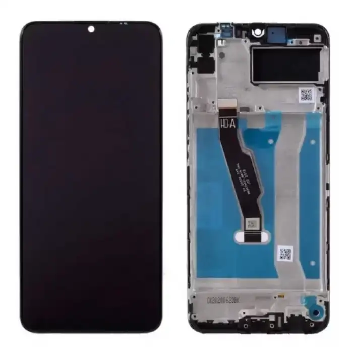 Huawei Uyumlu Y6P Lcd Ekran Dokunmatik Siyah Çıtalı