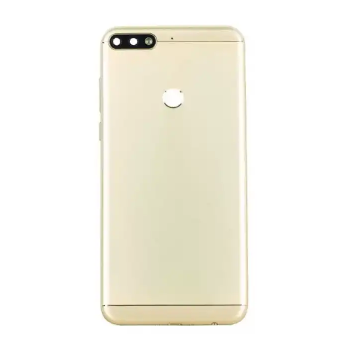 Huawei Uyumlu Y7 Prime 2018 Kasa Kapak Gold Home Tuş Yeri Açık