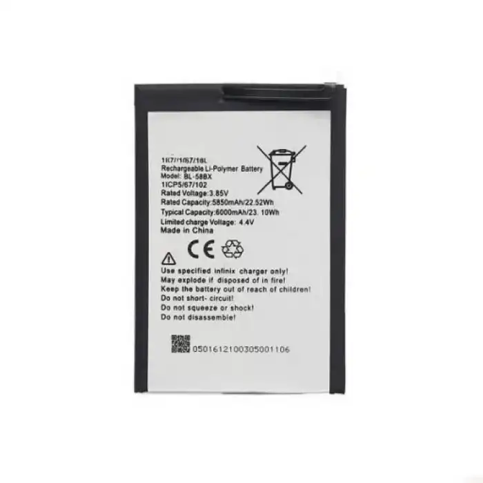 Infinix Uyumlu Hot 10 Play Batarya Bl-58Bx