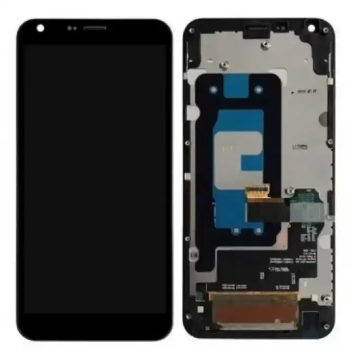 LG Uyumlu Q6 M700 Lcd Ekran Dokunmatik Siyah Çıtalı
