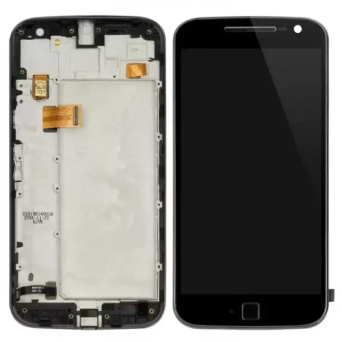 Motorola Uyumlu Moto G4 Plus Lcd Ekran Dokunmatik Siyah Çıtalı