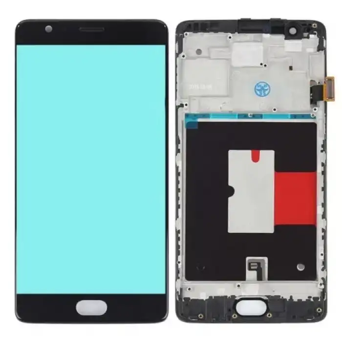 OnePlus Uyumlu 3 Lcd Ekran Dokunmatik Siyah Çıtalı