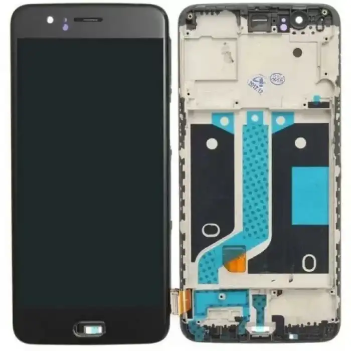 OnePlus Uyumlu 5 Lcd Ekran Dokunmatik Siyah Çıtalı