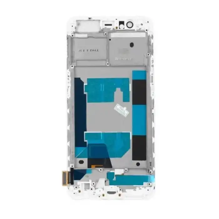 Oppo Uyumlu R11 Lcd Ekran Dokunmatik Beyaz Çıtalı