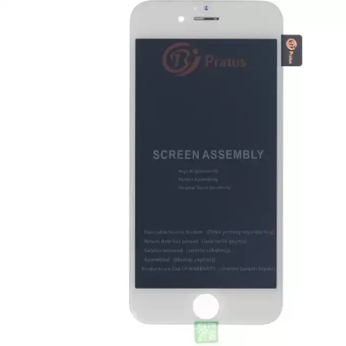 Pratus Apple Uyumlu iPhone 6S Lcd Ekran Dokunmatik Beyaz