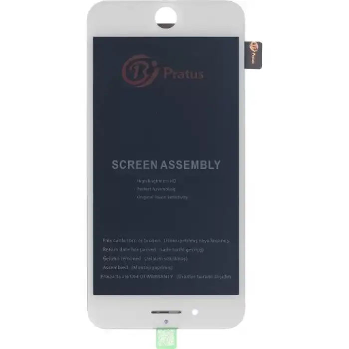 Pratus Apple Uyumlu iPhone 7 Plus Lcd Ekran Dokunmatik Beyaz