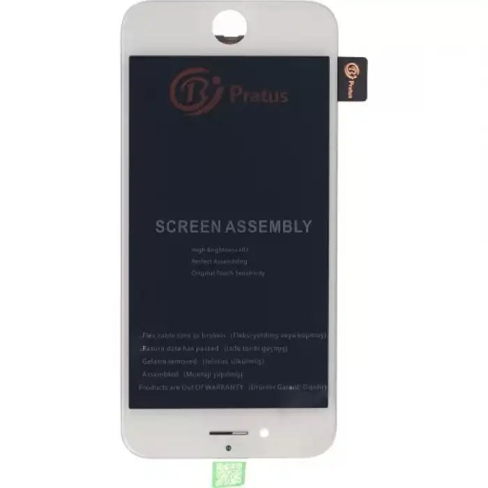 Pratus Apple Uyumlu iPhone 8 Lcd Ekran Dokunmatik Beyaz
