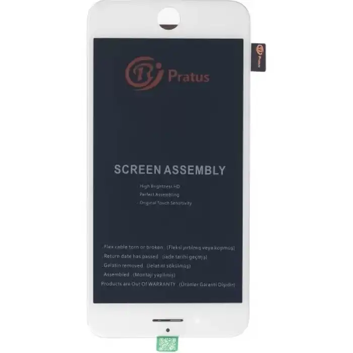 Pratus Apple Uyumlu iPhone 8 Plus Lcd Ekran Dokunmatik Beyaz