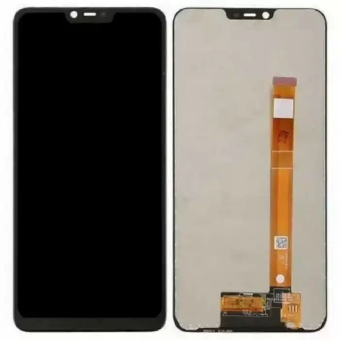 Realme Uyumlu C1 Lcd Ekran Dokunmatik Siyah Çıtasız