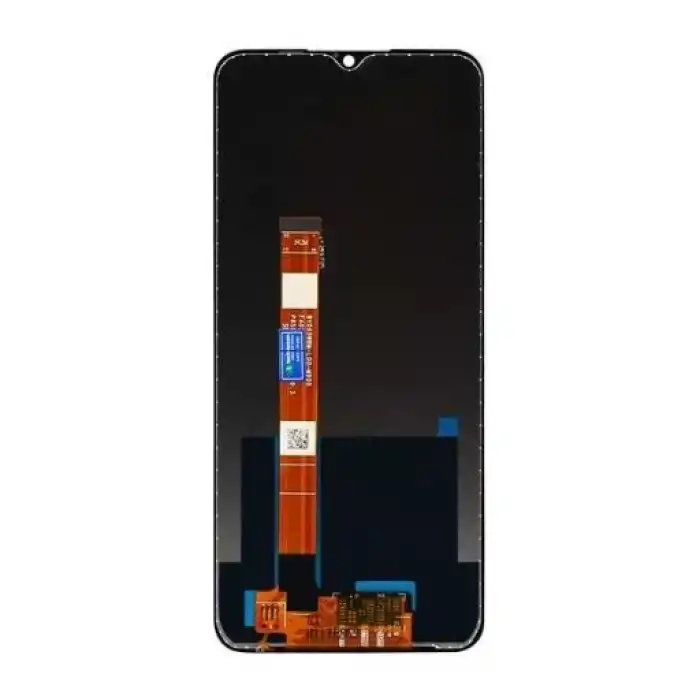 Realme Uyumlu C3 Lcd Ekran Dokunmatik Siyah Çıtasız