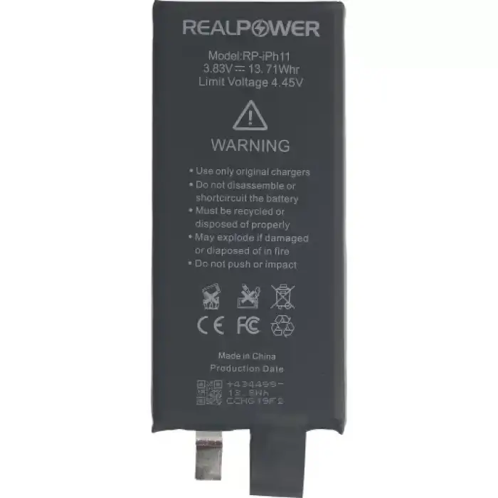Realpower Apple Uyumlu iPhone 11 Batarya 3530Mah Flexsiz