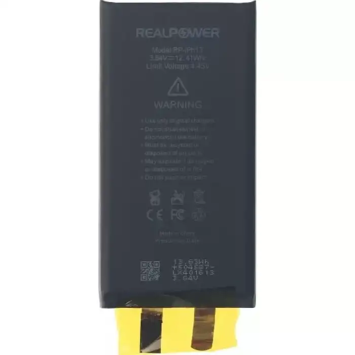 Realpower Apple Uyumlu iPhone 13 Batarya 3227Mah Flexsiz
