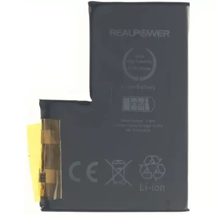 Realpower Apple Uyumlu iPhone 13 Pro Max Batarya 4352Mah Flexsiz