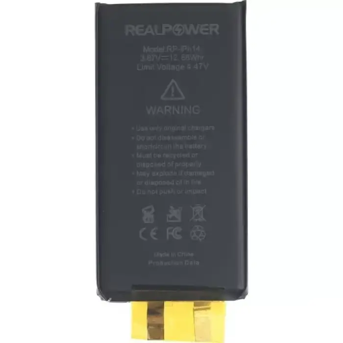 Realpower Apple Uyumlu iPhone 14 Batarya Flexsiz