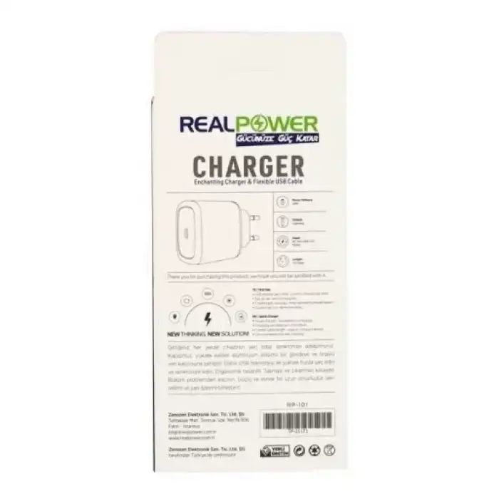 Realpower Apple Uyumlu iPhone 20 W Usb-C Güç Adaptörü Şarj Cihazı Ve Kablo Seti Old